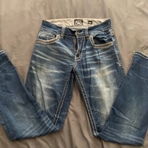 Buckle Black Straight Leg Men’s Denim Jeans